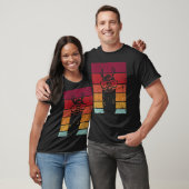 Glazen Llama Retro Style Alpaca Llama Vicuña Lami T-shirt (Unisex)