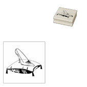 Glazen Muiltje Rubberstempel (Gestempeld)