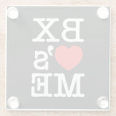 ❤ GLAZEN ONDERZETTER (Achterkant)