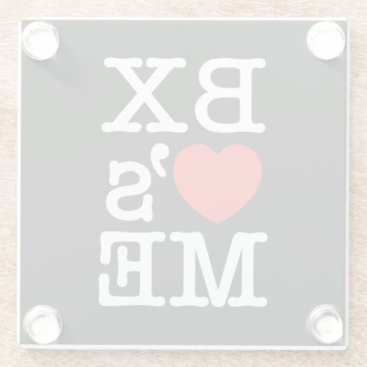 ❤ GLAZEN ONDERZETTER (Achterkant)