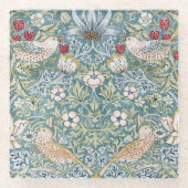 Glazen Onderzetter - Aardbeienplukker (Voorkant)