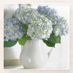 Glazen Onderzetter-Hydrangeas Glazen Onderzetter