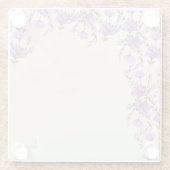 Glazen onderzetter met ornament (Achterkant)