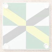 Glazen onderzetter met vlag van Monterey, VS (Achterkant)