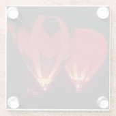 Glazen Onderzetter - Morning Glow (Achterkant)