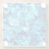 Glazen Onderzetter van blauw deel 2 (Achterkant)