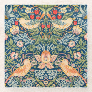 Glazen onderzetter: WILLIAM MORRIS STRAWBERRY THIE Onderzetter