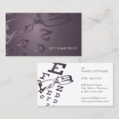 Glazen Optometrist visitekaartje (Voorkant / Achterkant)