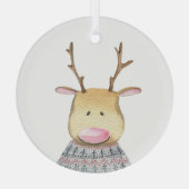 Glazen Ornament - Deer (Achterkant)