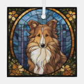 Glazen Ornament van Sheltie Dog (Achterkant)
