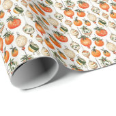 glazen Ornamenten - tijdloos Sinaasappel Cadeaupapier (Rol Hoek)