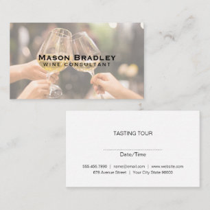 Glazen Proost Wijnmakerij Visitekaartje