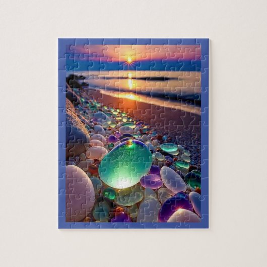 Glazen puzzel voor Zee Legpuzzel (Verticaal)