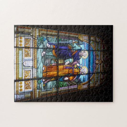 glazen raam legpuzzel (Horizontaal)