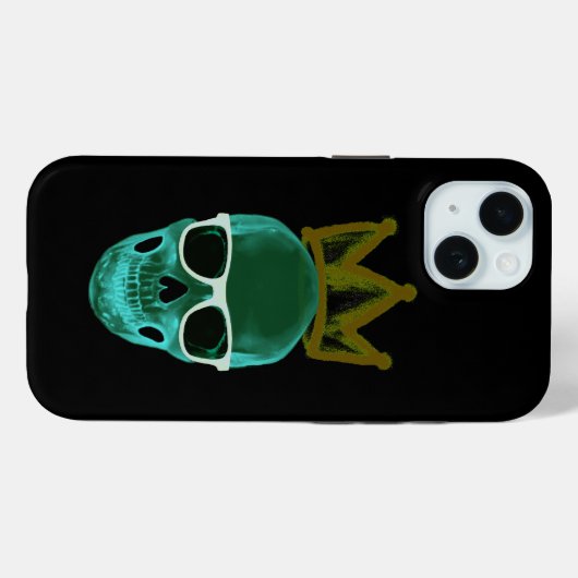 Glazen schedel en kroon Case-Mate iPhone case (Achterkant (horizontaal))