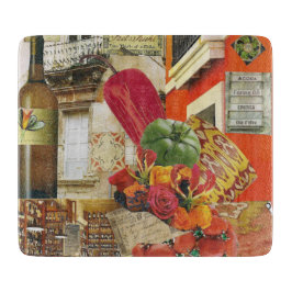 Glazen snijbord met Chili Pepper Snijplank