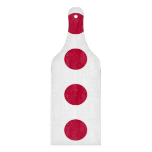 Glazen snijbordpapier met Japanse vlag Snijplank