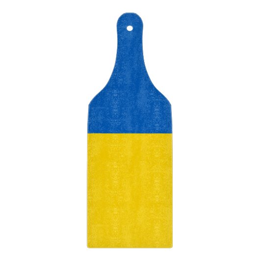 Glazen snijbordpapier met Oekraïense vlag Snijplank (Voorkant)