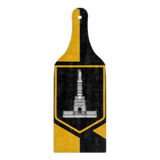 Glazen snijbordpapier met vlag Baltimore Snijplank (Voorkant)