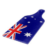 Glazen snijbordpapier met vlag van Australië Snijplank (Hoek)