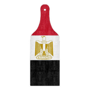 Glazen snijbordpapier met vlag van Egypte Snijplank