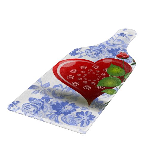 Glazen snijbordpapier Valentijnsdag Snijplank (Hoek)