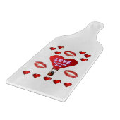 Glazen snijbordpapier Valentijnsdag Snijplank (Hoek)