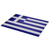 Glazen snijplank met vlag van Griekenland (Hoek)