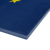 Glazen snijplank met vlag van Indiana, Verenigde S (Hoek)