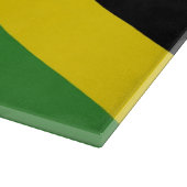 Glazen snijplank met vlag van Jamaica (Hoek)