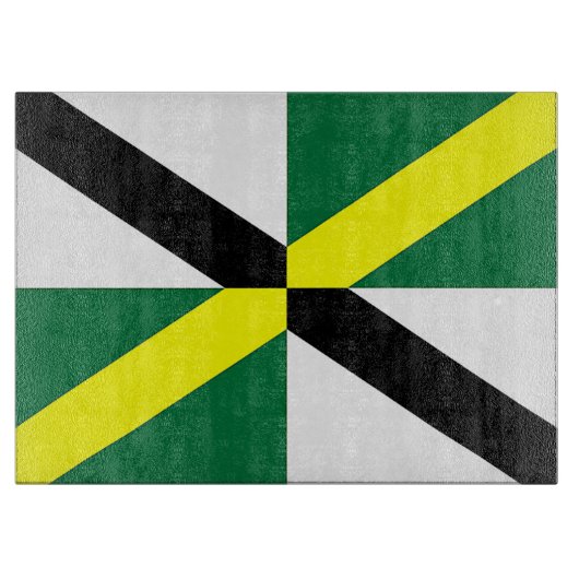 Glazen snijplank met vlag van Monterey City (Voorkant)