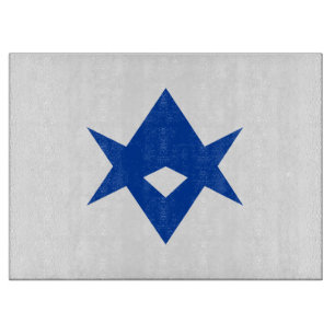 Glazen snijplank met vlag van Toyota City