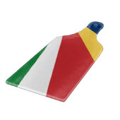 Glazen snijplank paddle Seychelles Kleuren (Hoek)