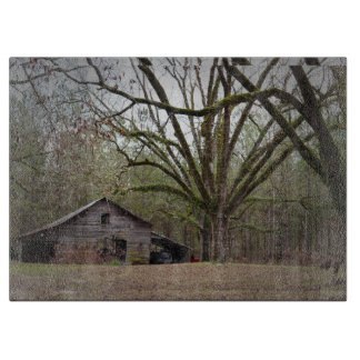 Glazen snijplank van een landelijke South Georgia