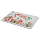 Glazen snijraad/Kerstmis Snijplank (Hoek)