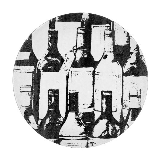 Glazen snijraad voor wijn snijplank (Voorkant)