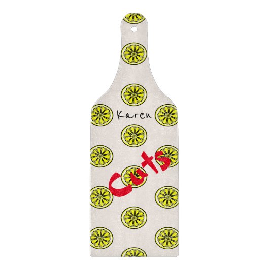 Glazen snijvlak Lemon Snijplank (Voorkant)