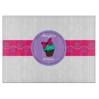 Glazen snijvlak voor gepersonaliseerde snijtaart snijplank