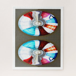 Glazen tijdtunnels legpuzzel