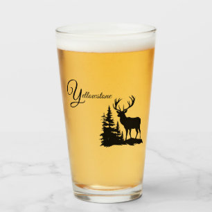 Glazen tumbler-geelsteen Elk