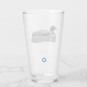 Glazen tumbler met gemeenschappelijke lepel (Achterkant)