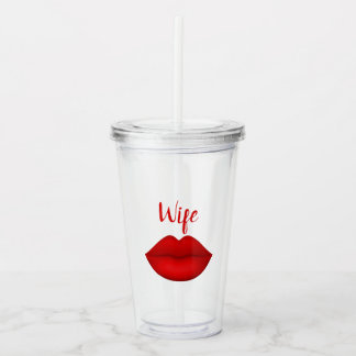 Glazen tumbler voor de vrouw