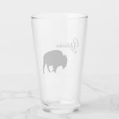 Glazen Tumbler-Yellowstone Buffel (Achterkant)