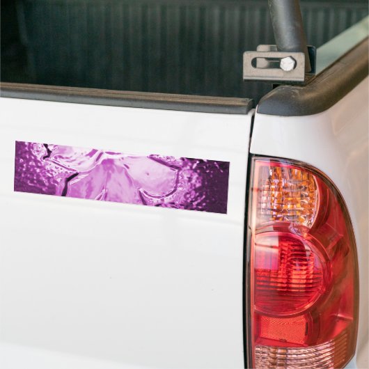 Glazen ventilator Paars Bumpersticker (Op Truck)