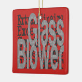 Glazen ventilatorextraordinaire keramisch ornament (Links)