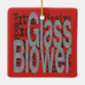 Glazen ventilatorextraordinaire keramisch ornament (Achterkant)