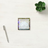 Glazen visvangfloat en bloemen post-it® notes (Kantoor)