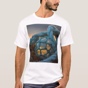 Glazen visvangfloat, Zonsondergang, Alaska T-shirt