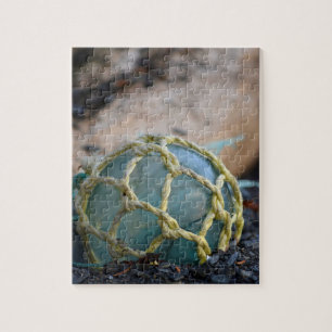 Glazen visvangst drijver, verticaal legpuzzel