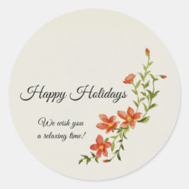 Glazen Wenskaart Ronde Sticker